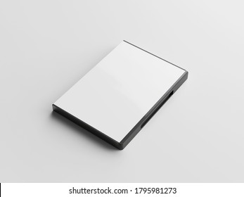 DVD case isolated on white background.
