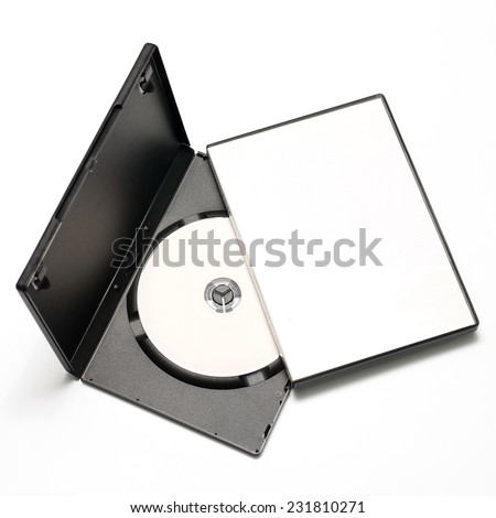 dvd case on a white background