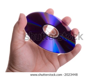 DVD Disc in Hand
