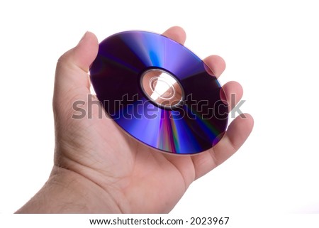 DVD Disc in hand