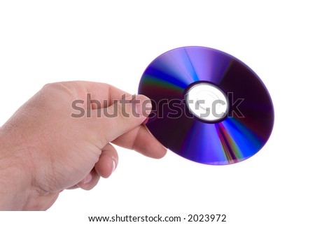 DVD Disc in hand