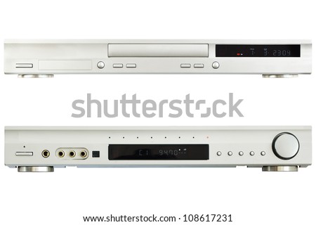 DVD  Player AV Receiver on a white background