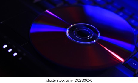 DVD/CD on the laptop computer.