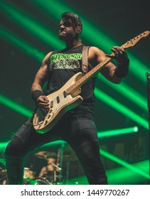 Dve Baksh Guitarist Of Sum 41 Live At O2 Victoria Warehouse Manchester, Uk, June 26th 2019 