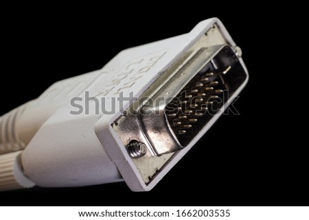 DVI digital dual link plug, also named DVI-D DL