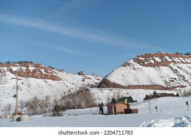 Dwelling Near The Hills And Cliffs In The Flatter Part Of Colorado 