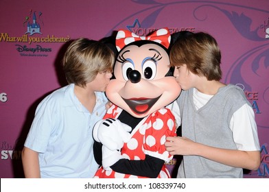 Dylan Sprouse And Cole Sprouse  At The Sweet 16 Celebration For Miley Cyrus. Disenyland, Anaheim, CA. 10-05-08