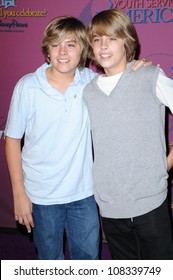 Dylan Sprouse And Cole Sprouse  At The Sweet 16 Celebration For Miley Cyrus. Disenyland, Anaheim, CA. 10-05-08