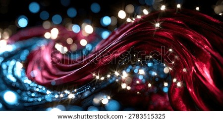 Dynamic abstract background featuring flowing red and blue light streams with a soft bokeh effect, creating a sense of motion and energy.