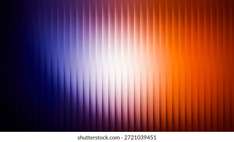 Dynamic abstract background featuring vertical gradient lines in vibrant blue and orange hues. The composition creates a modern and energetic visual effect.
