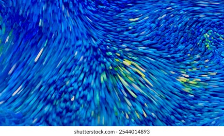 Dynamic abstract image featuring vibrant blue and green brushstroke patterns in motion, creating a sense of energy and flow. Perfect for modern art, creative designs, and artistic backgrounds. - Powered by Shutterstock - Get 15% off with code: PIKWIZARD15