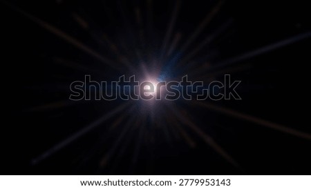 Dynamic abstract light burst emanating from a central point on a black background. Artistic display of light and energy, perfect for creative projects.