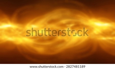 A dynamic and abstract visualization of swirling golden light and energy, evoking a sense of cosmic phenomena or intense heat.