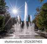 The Dynamic Fountain, also known as the Playing Fountain, is a fountain on Hlavná Street in Košice. It is located between the Košice State Theater and the Cathedral of St. Elizabeth.