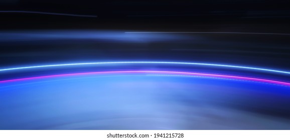 Dynamic light shape abstract background, smooth line high speed optical fiber. Glowing line.