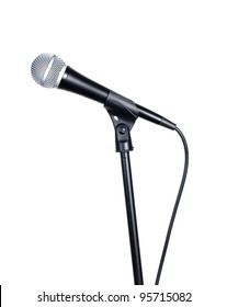 Dynamic Microphone On A White Background