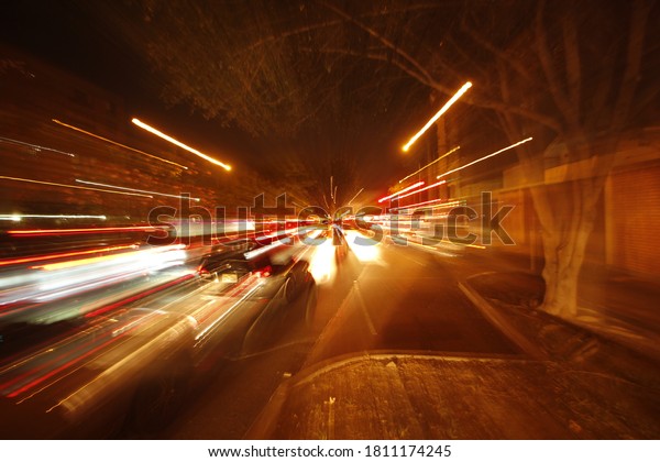 Dynamic perspective\
lights with car pattern