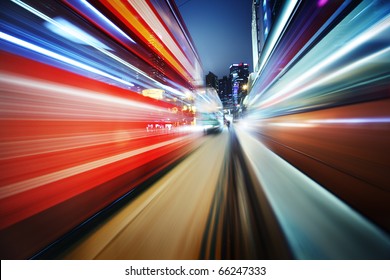 Dynamic Red And Blue Motion Blur Abstract Background