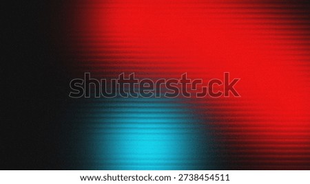 Dynamic red and teal abstract background with horizontal lines and textured noise