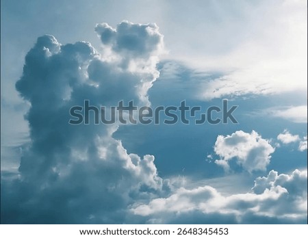 a dynamic sky filled with dramatic clouds