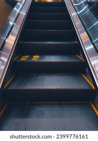 Dynamic View of a Modern Escalator