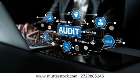 Dynamic visualization of the audit process showcasing technology and data analysis, emphasizing compliance and risk management for businesses and organizations. Tessel