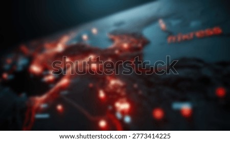 A dynamic visualization of interconnected nodes and glowing lines, symbolizing the flow of information and digital communication across the globe.