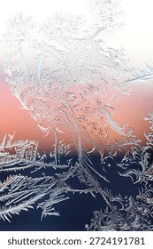 Dynamic winter pattern offers vivid frozen artistry, excellent for dramatic seasonal abstracts or backgrounds.
