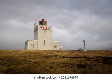 Dyrholaey Lighthouse On The Central South Coast Of Iceland