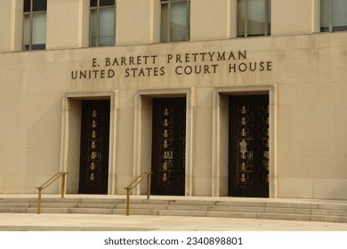 The E. Barrett Prettyman United States Court House in Washington, DC, the seat of the U.S. District Court for the District of Columbia.