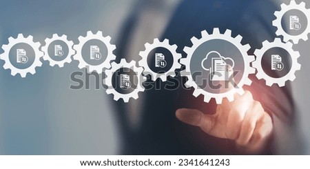 E document management, online documentation database, paperless office concept. Storage, trackicg and sharing digital documents. Efficient and eco way of working, cost savings, improved collaboration.