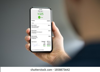 E Invoice Online Software On Mobile Phone
