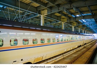  E7 Series Shinkansen High-speed Bullet Train, Kanazawa Station, Japan