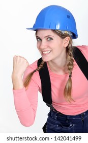 Eager Female Builder