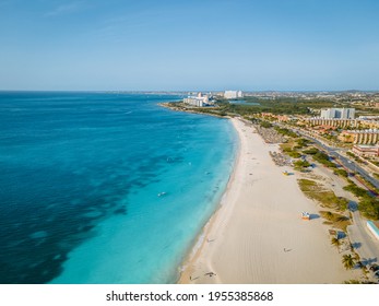 Eagle Beach Aruba Palm Trees On Stock Photo 1955385868 | Shutterstock