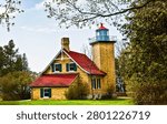 Eagle Bluff Lighthouse, Peninsula State Park, Fish Creek, Wisconsin, USA