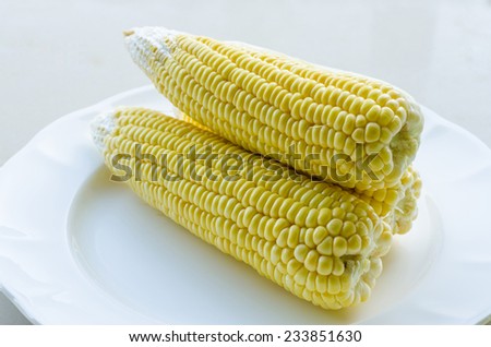 Similar – fresh ripe corn cobs Food