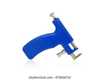 Ear Piercing Gun On White Background