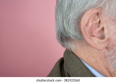 Ear Of A Senior Man