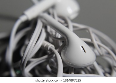 Earbuds Tangled Up In A Ball