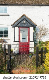 Eardisley, Herefordshire, Uk, 18 January 2022, Details Of An Old House Door