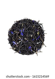 Earl Gray Tea On A White Background Circle