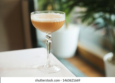 Earl Grey Cocktail With Egg White