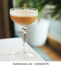 Earl Grey Cocktail With Egg White