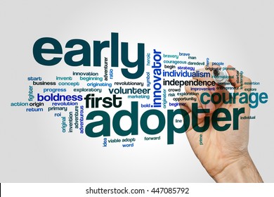Early adopter word cloud