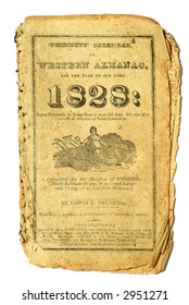 Early American Almanac Of 1828.