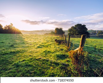 Early Autumn countryside morning,Northern Ireland - Shutterstock ID 718374550