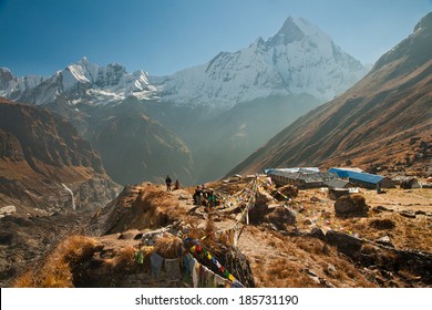 Early morning in the Annapurna base camp