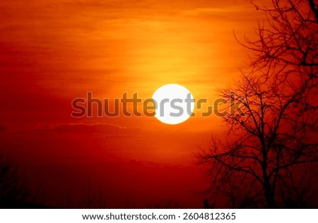 Early morning partial solar eclipse