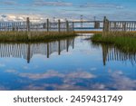 Early morning reflecdtion of the Chesapeake Bay Bridge from Sany Point State Park.